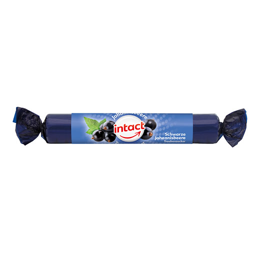 INTACT Traubenzucker Rolle schwarze Johannisbeere