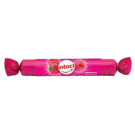 INTACT Traubenzucker Rolle Himbeere