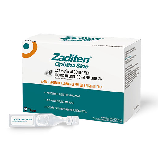 ZADITEN ophtha sine 0,25 mg/ml Augentr.Einzeldos.
