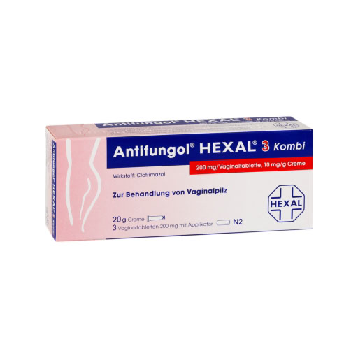 ANTIFUNGOL HEXAL 3 Kombi 3 Vag.Tbl.+20g Cr.
