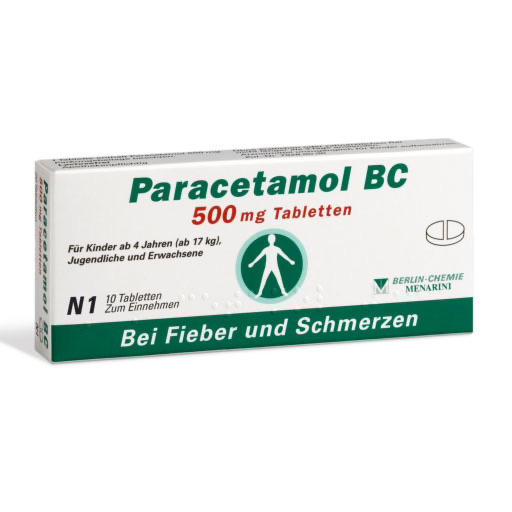 PARACETAMOL BC 500 mg Tabletten