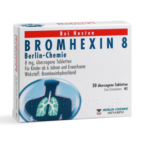 BROMHEXIN 8 Berlin Chemie überzogene Tabletten