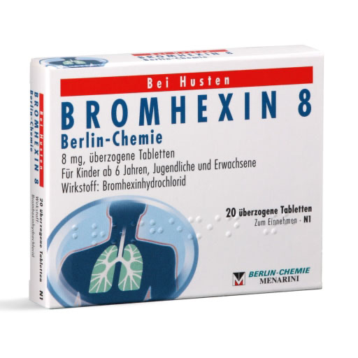 BROMHEXIN 8 Berlin Chemie überzogene Tabletten