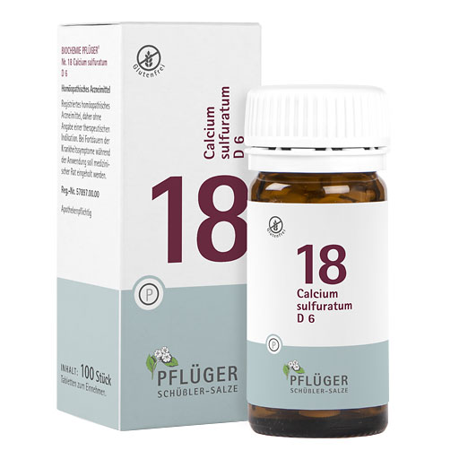 BIOCHEMIE Pflüger 18 Calcium sulfuratum D 6 Tabl.