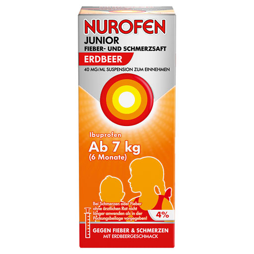 NUROFEN Junior Fieber-u.Schmerzsaft Erdbe.40 mg/ml