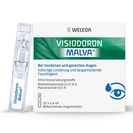VISIODORON Malva Augentropfen in Einzeldosispipet.