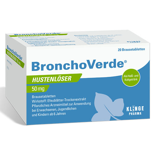 BRONCHOVERDE Hustenlöser 50 mg Brausetabletten