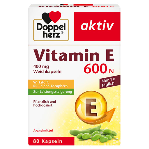 DOPPELHERZ Vitamin E 600 N Weichkapseln
