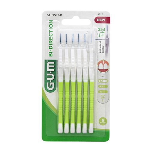 GUM BI-DIRECTION Interdentalb.0,7 mm grün