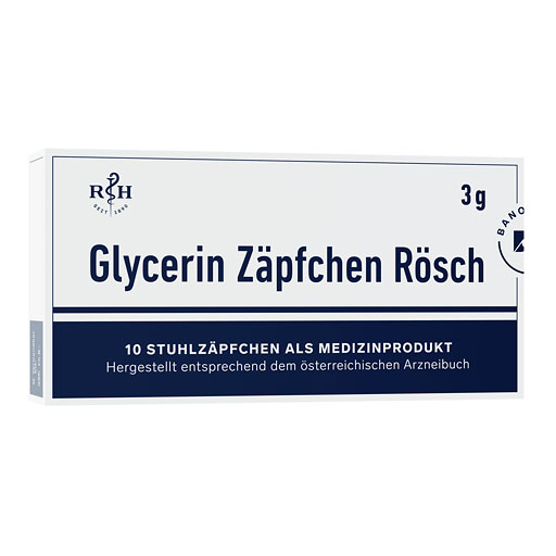 GLYCERIN ZÄPFCHEN Rösch 3 g gegen Verstopfung