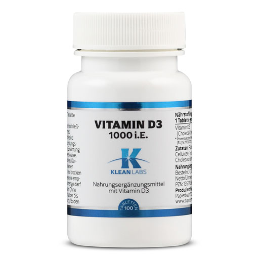 VITAMIN D 1000 I.E. KLEAN LABS Tabletten