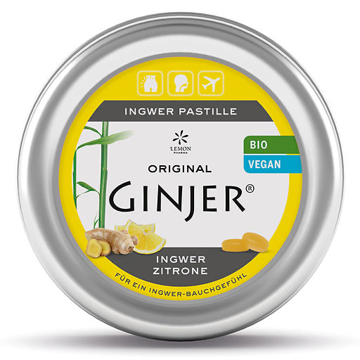 INGWER GINJER Pastillen Bio Zitrone