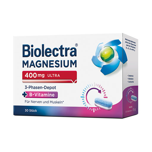 BIOLECTRA Magnesium 400 mg ultra 3-Phasen-Depot
