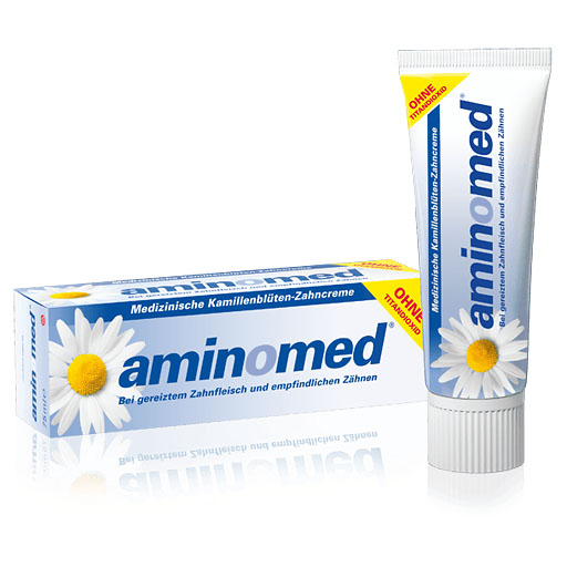 AMINOMED Kamillenblüten Zahncreme ohne Titandioxid