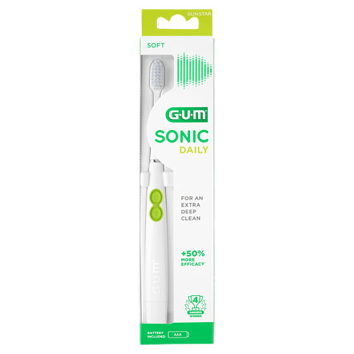 GUM SONIC DAILY Schallzahnbürste weiß
