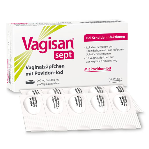 VAGISAN sept Vaginalzäpfchen mit Povidon-Iod