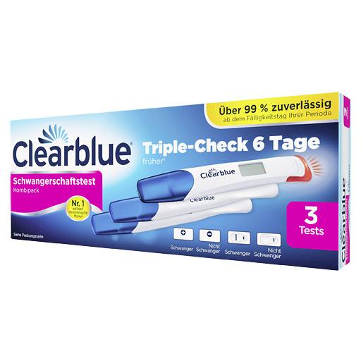 CLEARBLUE Schwangerschaftst.TripleCheck ultra-früh