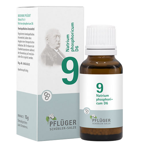 BIOCHEMIE Pflüger 9 Natrium phosphoricum D 6 Glob.