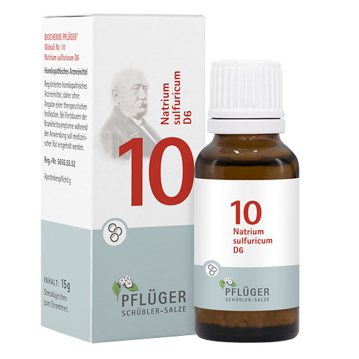 BIOCHEMIE Pflüger 10 Natrium sulfuricum D 6 Glob.