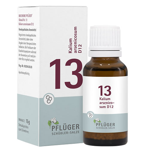 BIOCHEMIE Pflüger 13 Kalium arsenicosum D 12 Glob.