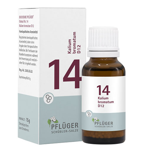 BIOCHEMIE Pflüger 14 Kalium bromatum D 12 Globuli