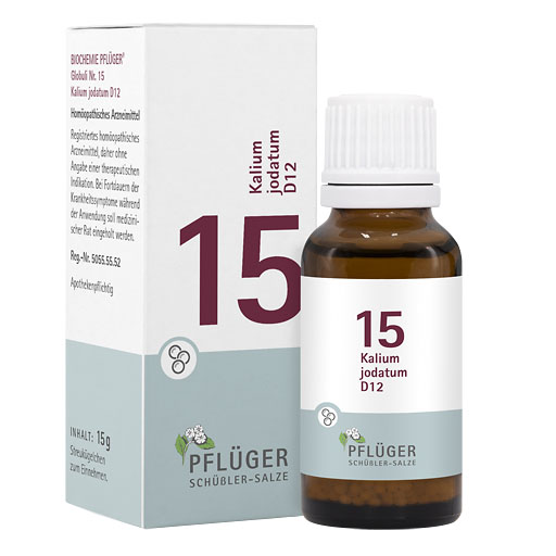 BIOCHEMIE Pflüger 15 Kalium jodatum D 12 Globuli