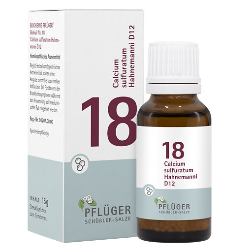 BIOCHEMIE Pflüger 18 Calcium sulfuratum D 12 Glob.