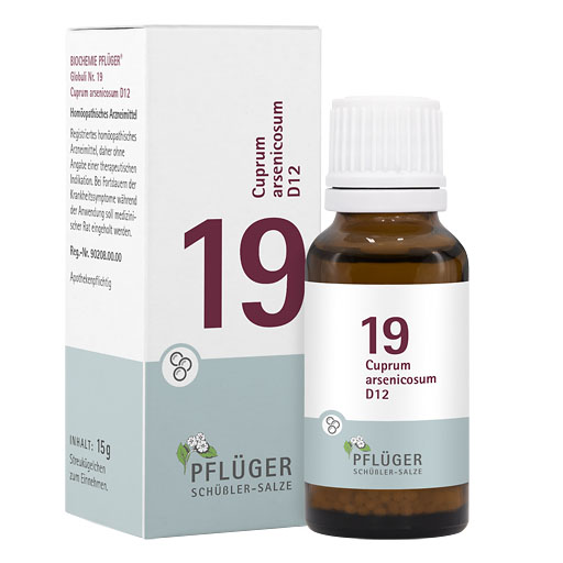 BIOCHEMIE Pflüger 19 Cuprum arsenicosum D 12 Glob.