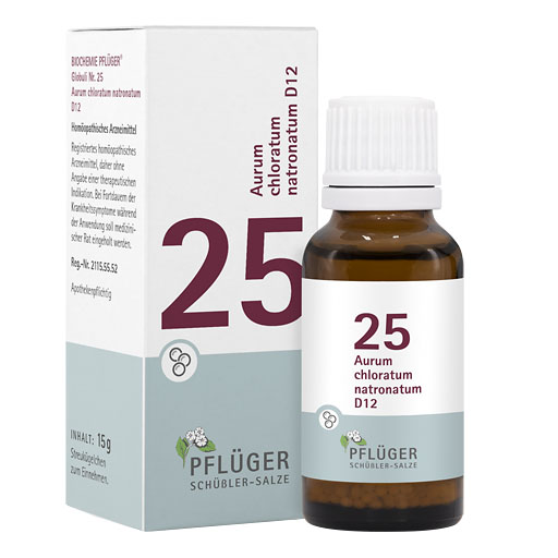 BIOCHEMIE Pflüger 25 Aurum chlorat.natron.D 12 Gl.