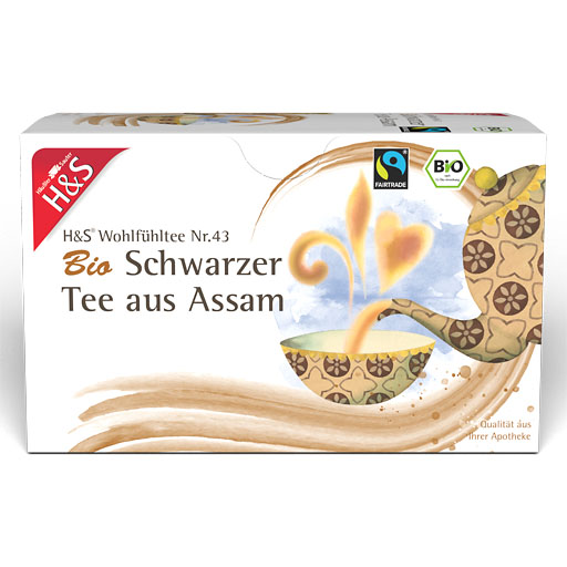 H&S Bio Schwarzer Tee aus Assam Filterbeutel