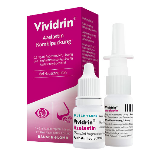 VIVIDRIN Azelastin Kombip. 0,5mg/ml ATR+1mg/ml NAS