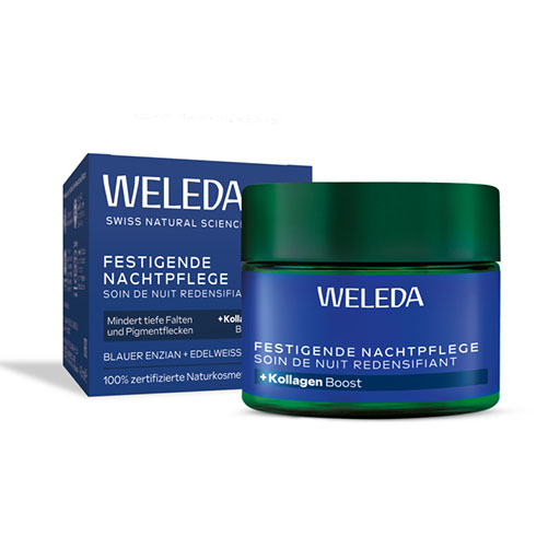 WELEDA festigende Nachtpflege blauer Enz.&Edelwei.