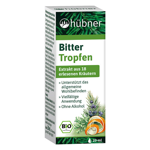 HÜBNER Bitter Tropfen Bio FR-BIO-01 Tropfen