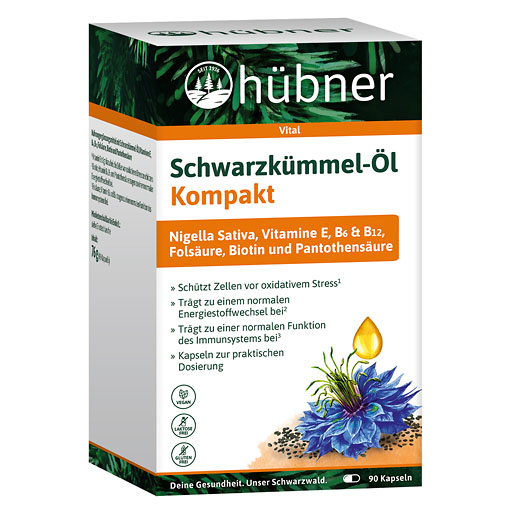 HÜBNER Schwarzkümmel-Öl Kompakt Kapseln